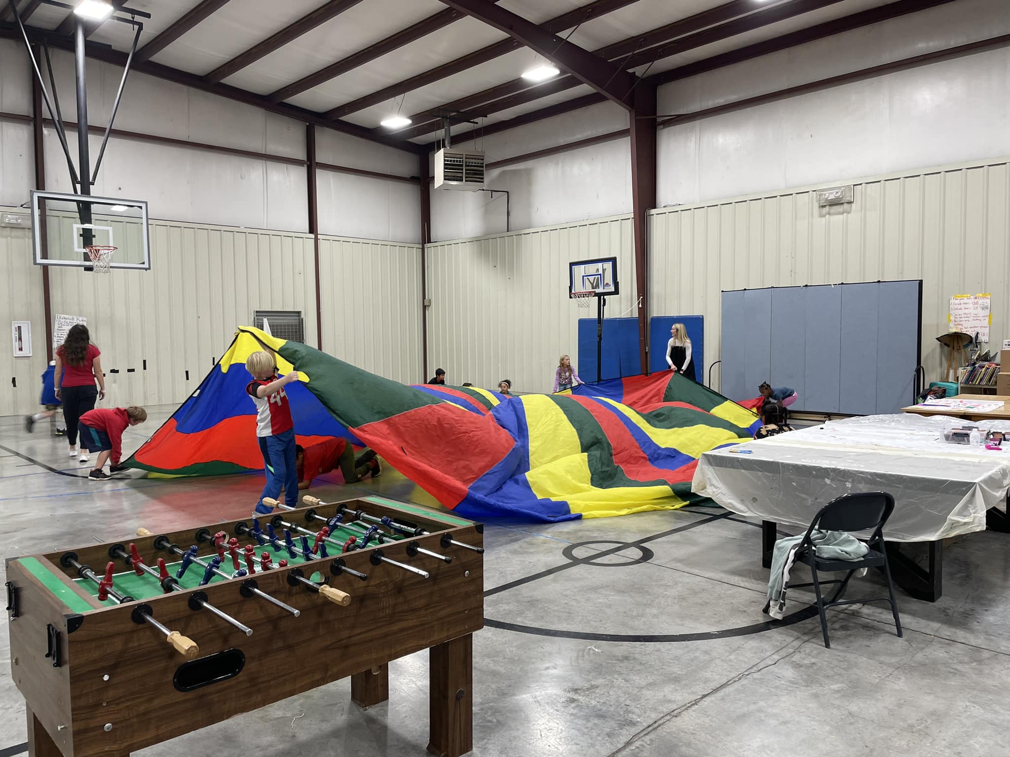 Kids doing STEM activities at Atchison After School Club